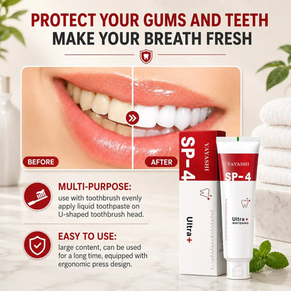🔥 SP-4 Probiotic Whitening Toothpaste | Deep Clean, Brighten & Freshen | Buy 1 Get 1 FREE!